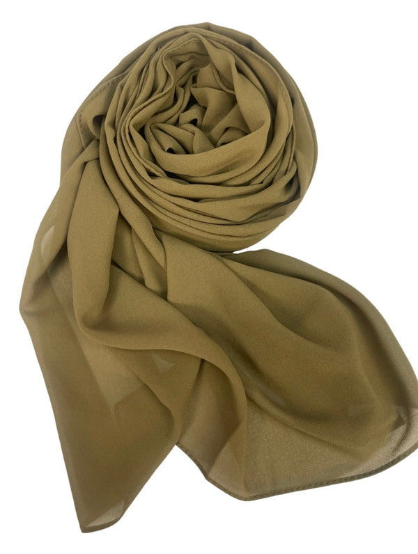 Hijab en Mousseline de Soie Premium – Confort et Élégance